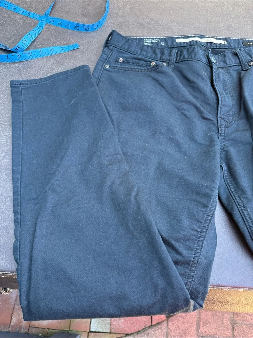 Banana Republic Black Chino Pants - Straight Leg 36x34